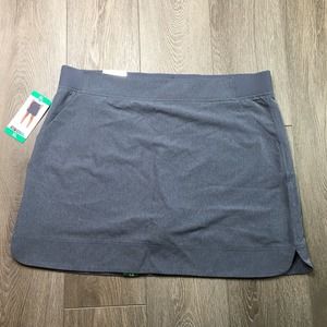 NWT 32° Degrees Cool Skort Skirt with Inner Shorts Stretch Gray XL